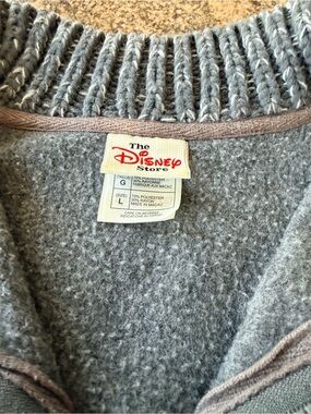 Disney Women's Grey Crewneck Fleece Sweater